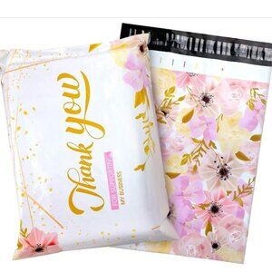 New Pink Springtime Easter Thank You Polly Mailers 10x13 Large Size 8ct